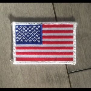 USA IRON ON SEW ON PATCH 3.5” x 2.5”